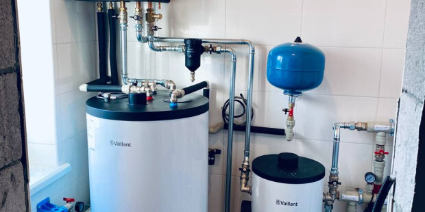 Дооснащение системы отопления тепловым насосом Vaillant aroTHERM 12 кВт